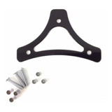 Brillante Negro Pasajero Sissy Bar Respaldo Pad Soporte Para