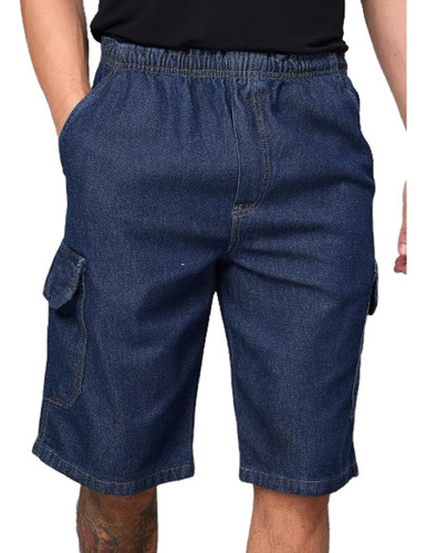 Bermuda Cargo Jeans Top Original-masculino