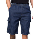 Bermuda Cargo Jeans Top Original-masculino