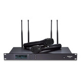 Sistema De Microfono Inalambrico Uhf Portatil Profesional...