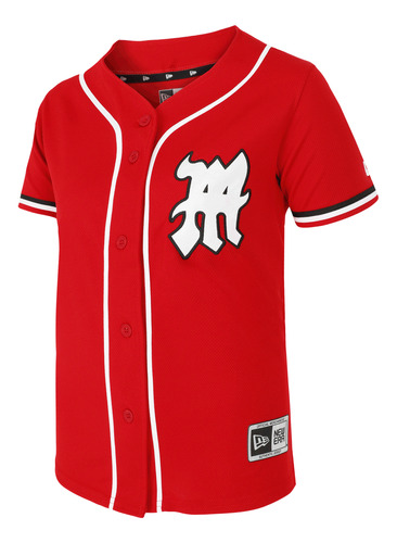 Camisola New Era Lmb Diablos Rojos Del México Retro 2023 Niñ