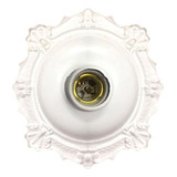 Plafonier Pvc Elite Decorativo Branco Soquete Porcelana 27