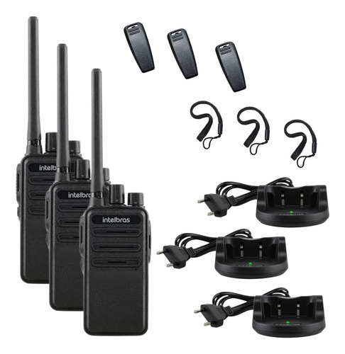 Kit 3 Radio Comunicador Rc3002 Longo Alcance Profissional 