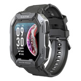 Smartwatch Deportivo 5atm Impermeable Negro + Correa Militar