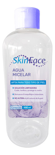 Agua Micelar Skin Face Transparente Ro - - mL a $51