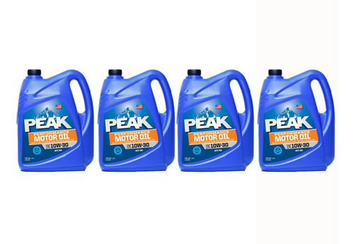 Aceite Multigrado Peak Para Motor 10w30 Garrafa 4.75l 4 Pzs