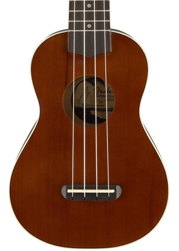 Fender California Coast Venice Ukelele Soprano - Colores Color Natural