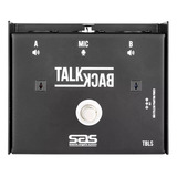 Pedal Talk Back Mod Tbls C/ Led Santo Angelo S/ Trava Preto