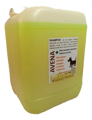 Shampoo  Avena Pets Y Natural 10l