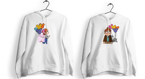 Sudadera En Parejas Carl Ellie Up Disney Amor Globos