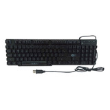 Teclado Gamer Multimidia Led Colorido  Gk-41