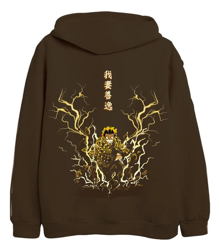 Sudadera Demon Slayer Zenitsu Kimetsu No Yaiba Castillo Infi