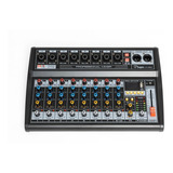 Consola Mixer 8 Canales Parquer Kt-08m Efectos Usb Phantom