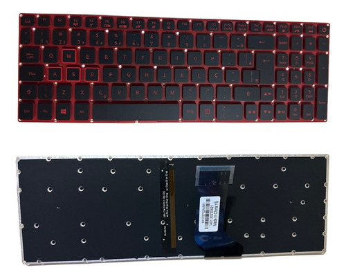 Teclado Notebook Gamer Acer Nitro 5 An515 Series C/ Luz Led