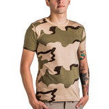 Remera Camuflada Desert Storm 3 Colores / Manga Corta