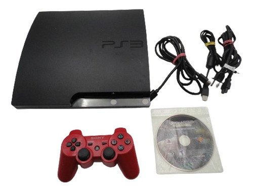 Sony Playstation 3 Slim 120 Gb Control Ps3 Gta V Uncharted 3