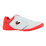 Tenis Futbol Rapido Niños 428 Blanco/ Rojo /negro