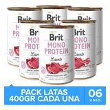 Brit Care Mono Protein Cordero Pack 6 Unidades