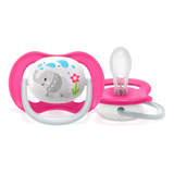 Chupete Philips Avent Ultra Air Scf081/12 6-18m Color Rosa Período De Edad 6-18 Meses