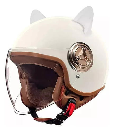 Casco De Moto Half Helmet Para Hombres Y Mujeres