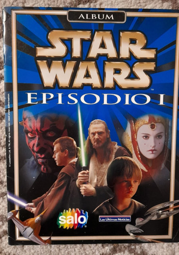 .- Album Star Wars Episodio I Salo Completo Pegado