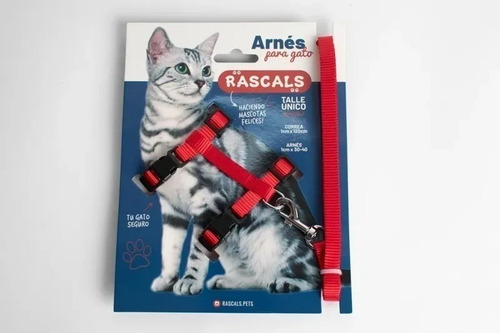 Rascals Arnés Pretal Con Correa Para Gato Ajustable