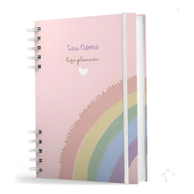 Planner Visão Mensal E Semanal Life - Personalizado C\u002F Nome | Frete grátis
