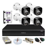 Kit Intelbras 4 1220b Full Color Dvr Imhdx 3008 C/4tb Purple