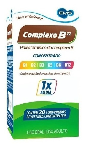 Complexo B12 Concentrado (ems 20 Comprimidos Original)