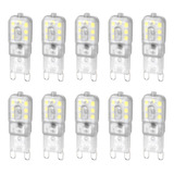 10x G9 Bombilla Led Bombilla De Maíz 220v 3w Accesorio De