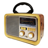 Rádio Retrô Estilo Antigo Bivolt Mp3 Usb Fm Kapbom Bluetooth