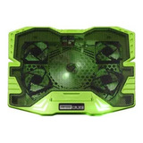 Base Para Notebook Zelda Gamer Led Verde Warrior Novo