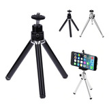 Mini Tripode Selfie Soporte Camara Smartphone Negro + Clip