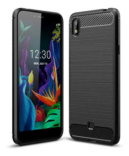 Funda Alto Impacto Fibra De Carbono Compatible Con LG K20