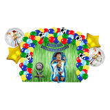 Kit Decoracion Fiesta Cumpleaños Globos Woody Toy Story 79pz