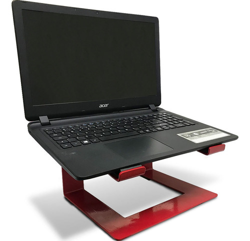 Suporte De Notebook Laptop Stand Dj Em Aço Macbook Vermelho