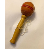 Antiguo Balero De Madera Juguete Retro 80s