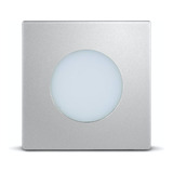 Luminaria Led Quadrada Aluminio 1,5w 6000k (luz Branca)
