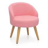 Silla De Tocador Elegante De Color Rosa Para Sala De Estar, 