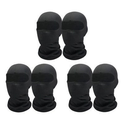 Pasamontañas Negro 6 Pack Táctico Elástico con Protección UV para Ciclismo y Moto | MercadoLibre