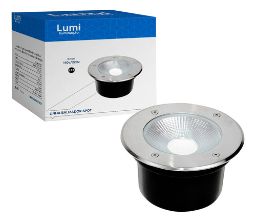  Kit 2 Balizado Led 9w Cor Da Luz Verde Ip67 Bivolt Lumi