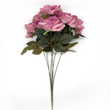 Buque De Rosas Com 7 Flores Rosa Com Complementos
