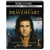 Corazon Valiente Braveheart Pelicula 4k Uhd + Blu-ray + Dc