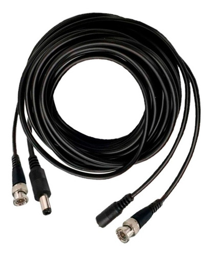 Cable Siames Coaxial 10 Mts Para Camara Video Voltaje
