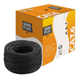 Cabo De Rede Cat6 Sohoplus Furukawa Preto C/305mts