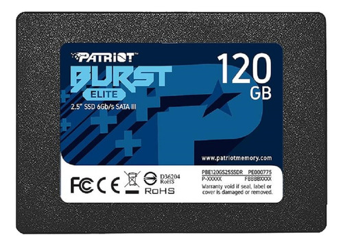 Ssd Patriot Burst Elite 120gb 2.5 Sata 3