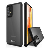 Funda Transparente Negra Mate Para Galaxy A72 5g