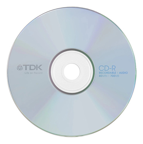 Cd-r Tdk Logo En Bulk Cerrado Por X100 Unid (no Imprimible)