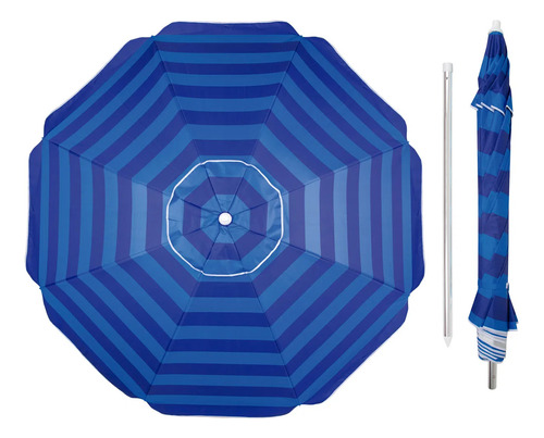 Sombrilla Playa Playera Camping Parasol Mor 240cm Articulada