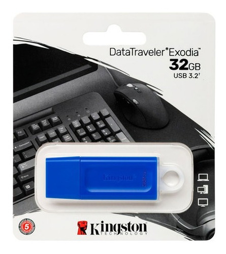 Memoria Usb Pendrive 32gb Kingston Datatraveler 3.2 Plástica